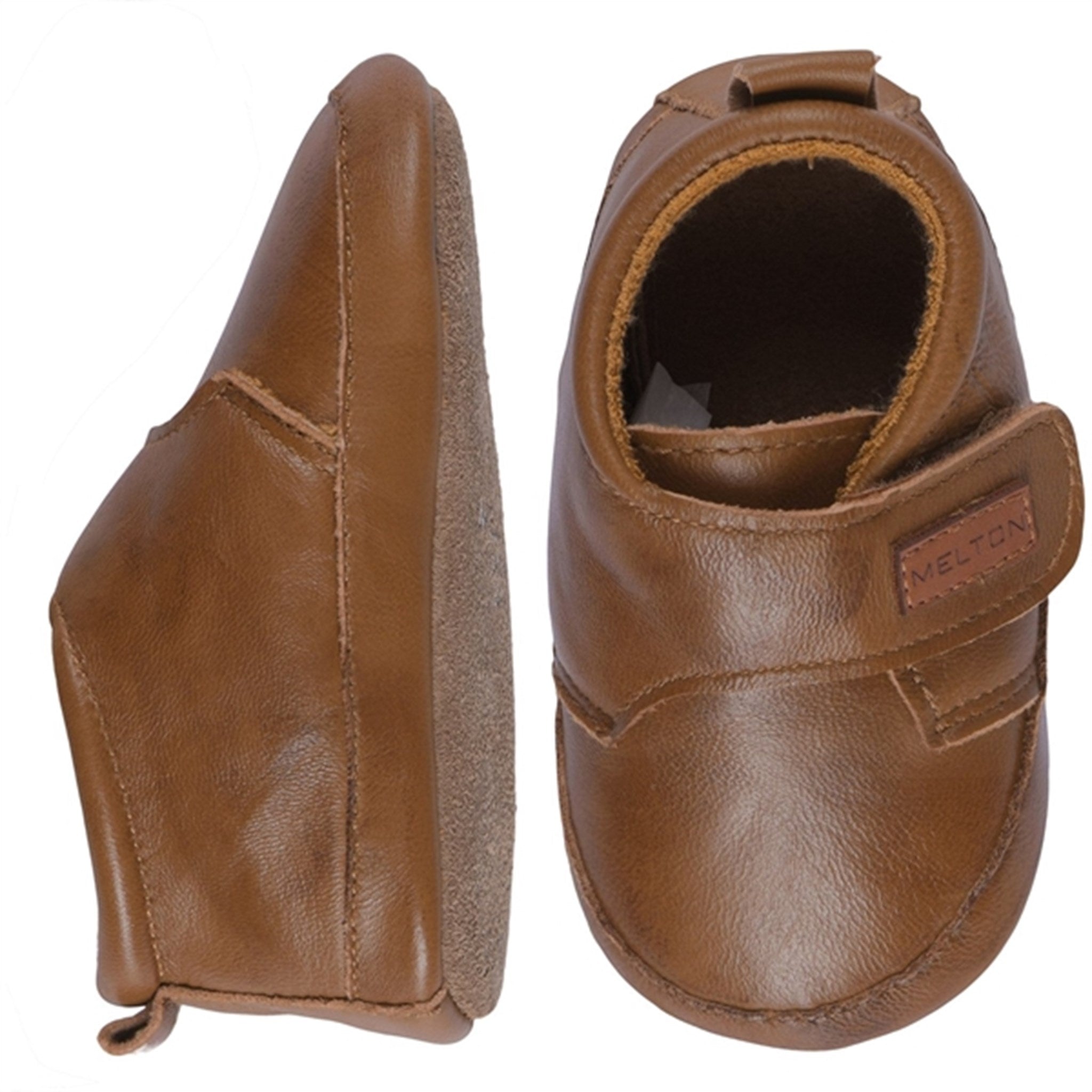 MELTON Leather Slippers Classic Cognac
