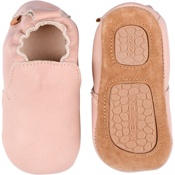 MELTON Delicate Leather Slippers Mahognay Rose