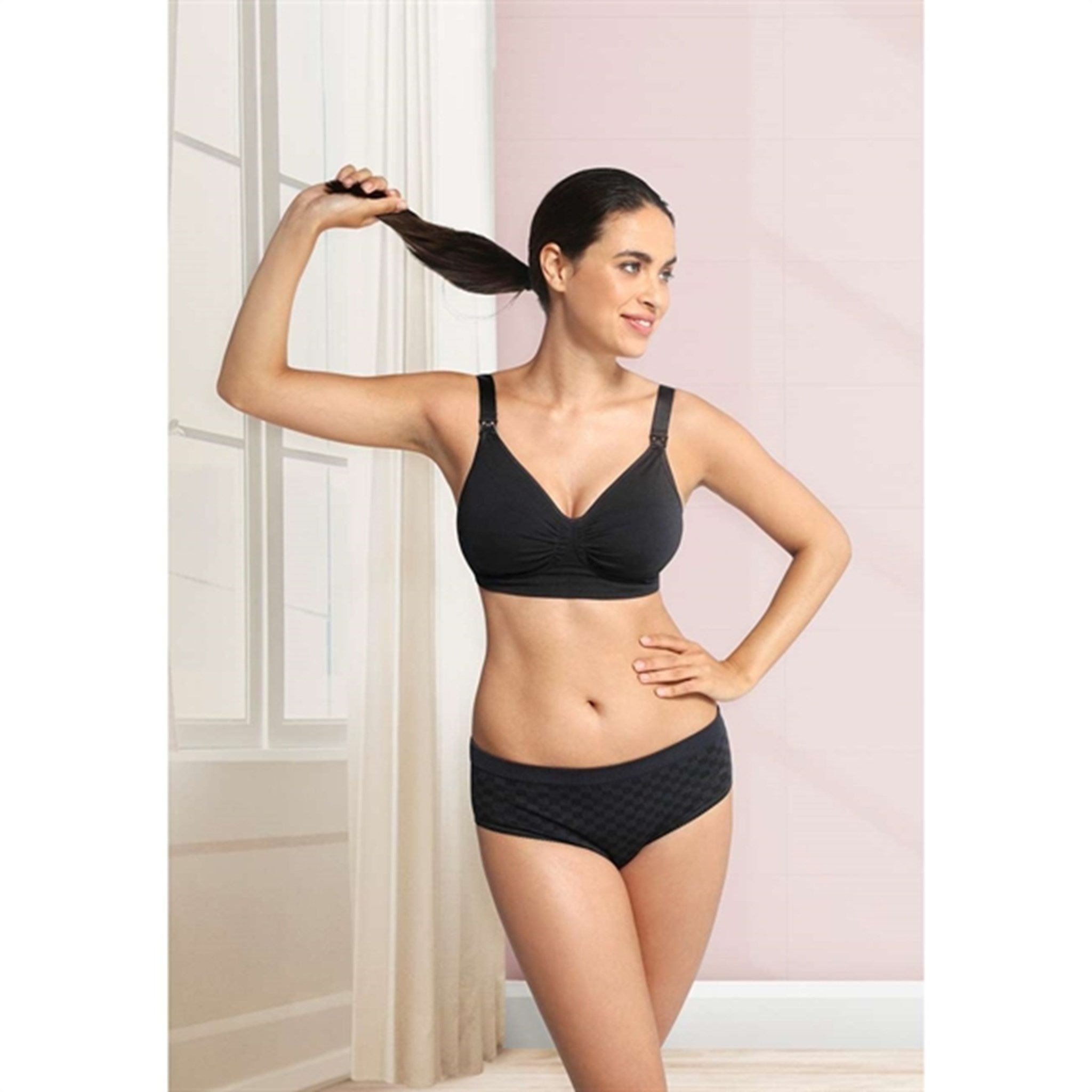 Carriwell Maternity And Nursing Bra With Carri-Gel Support Black 5