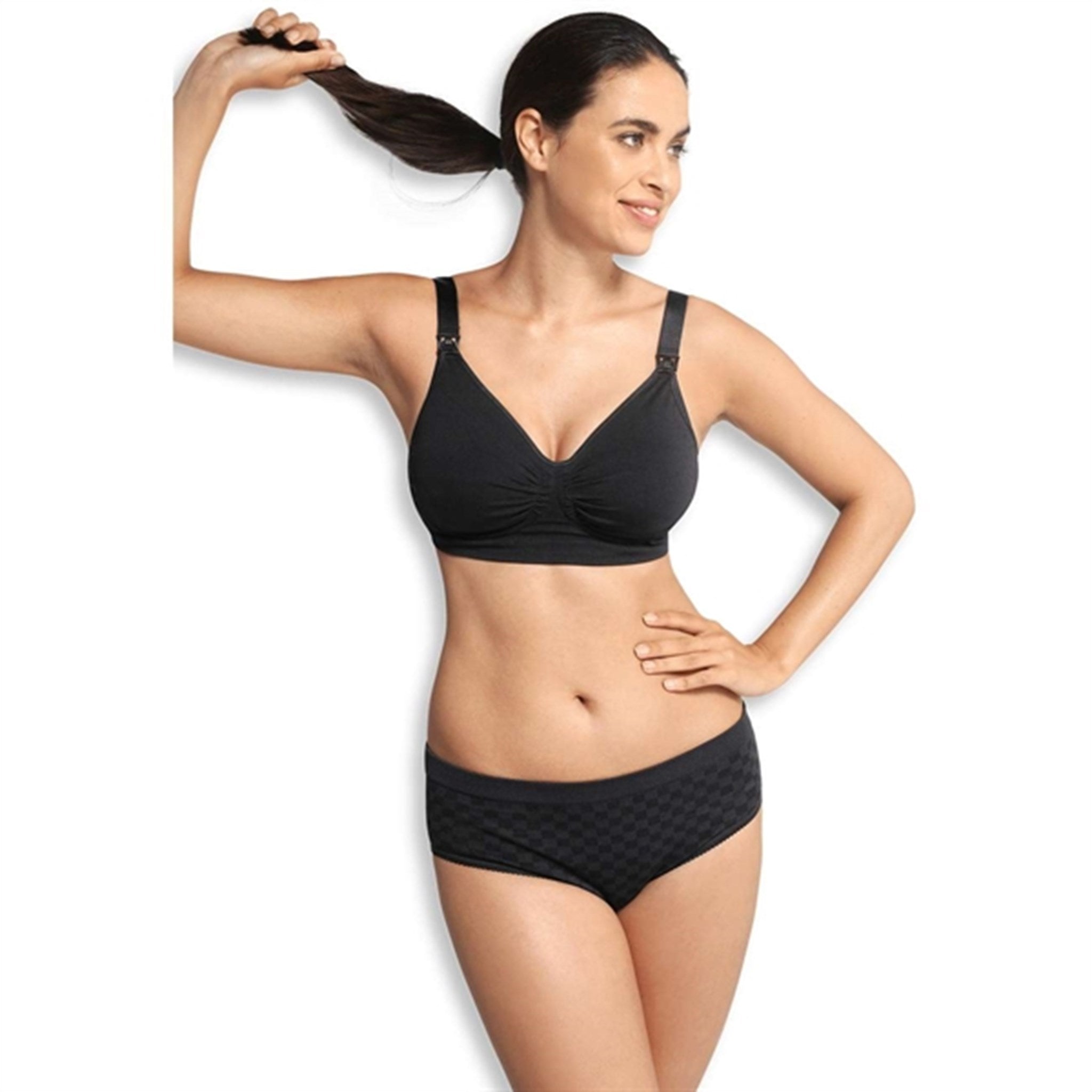 Carriwell Maternity And Nursing Bra With Carri-Gel Support Black 6