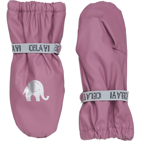 CeLaVi PU Mittens w. Fleece Mellow Mauve