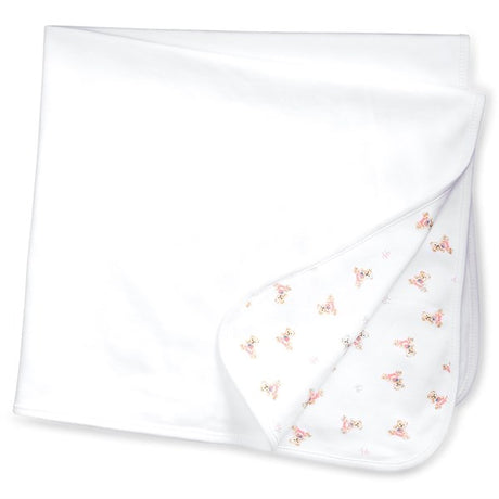 Ralph Lauren Baby Girl Blanket White/Pink/Multi