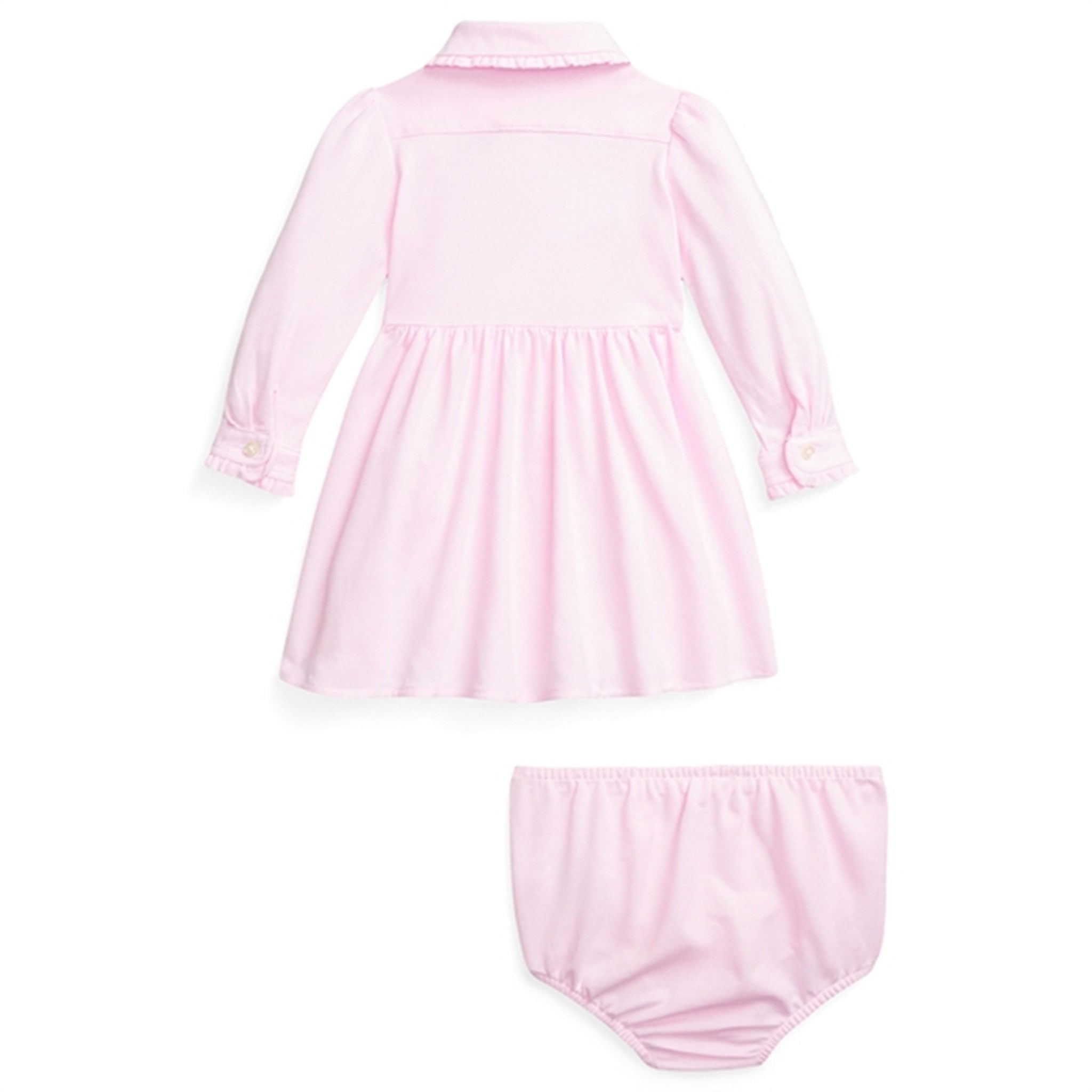 Ralph Lauren Baby Solid Dress Carmel Pink 2