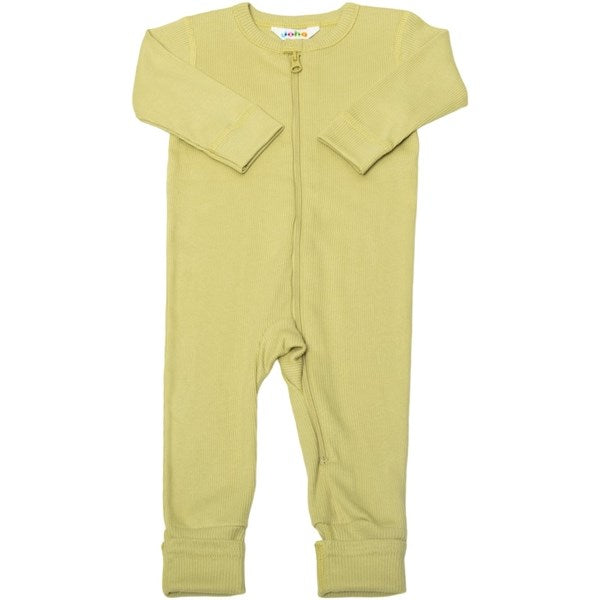 Joha Cotton Light Green Jumpsuit with 2 in 1 Foot