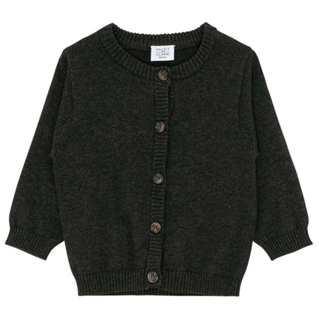 Hust & Claire Baby Dark Grey Melange Clyde Cardigan NOOS