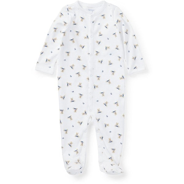 Ralph Lauren Baby Boy Jumpsuit White/Blue Multi