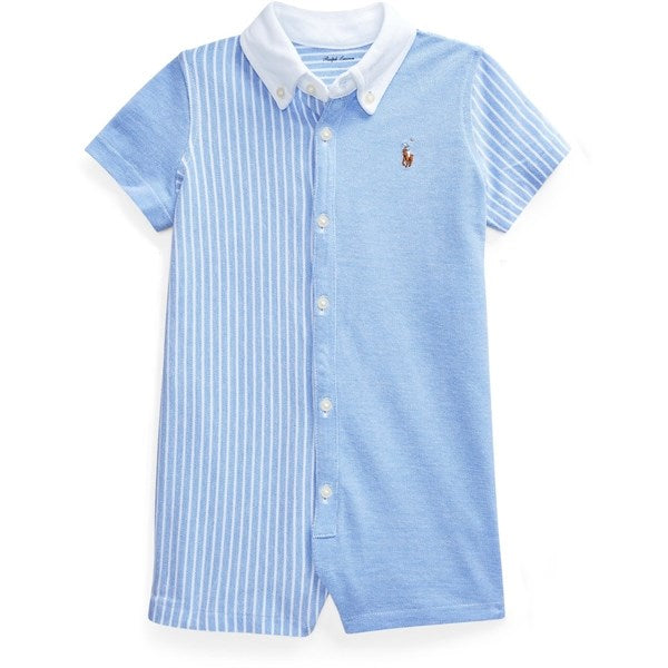 Ralph Lauren Baby Boy Jumpsuit Harbor Island Blue/White