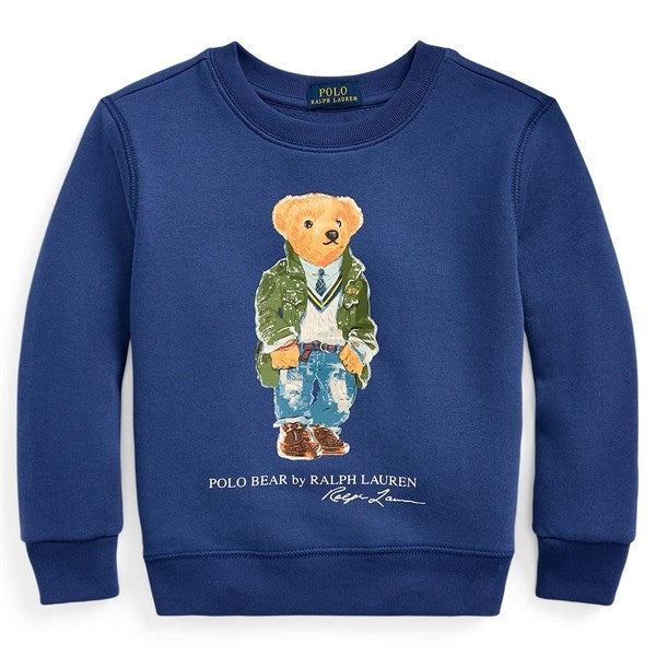 Polo Ralph Lauren Boy Sweatshirt Paris Bear Beach Royal