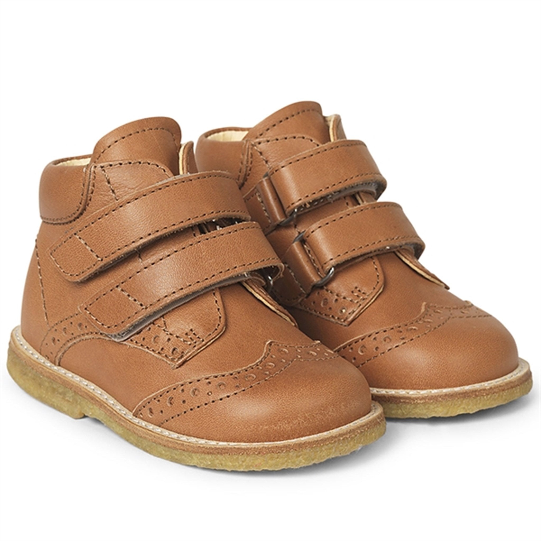Angulus Beginner Shoes w. Velcro Cognac 3265-102-1545