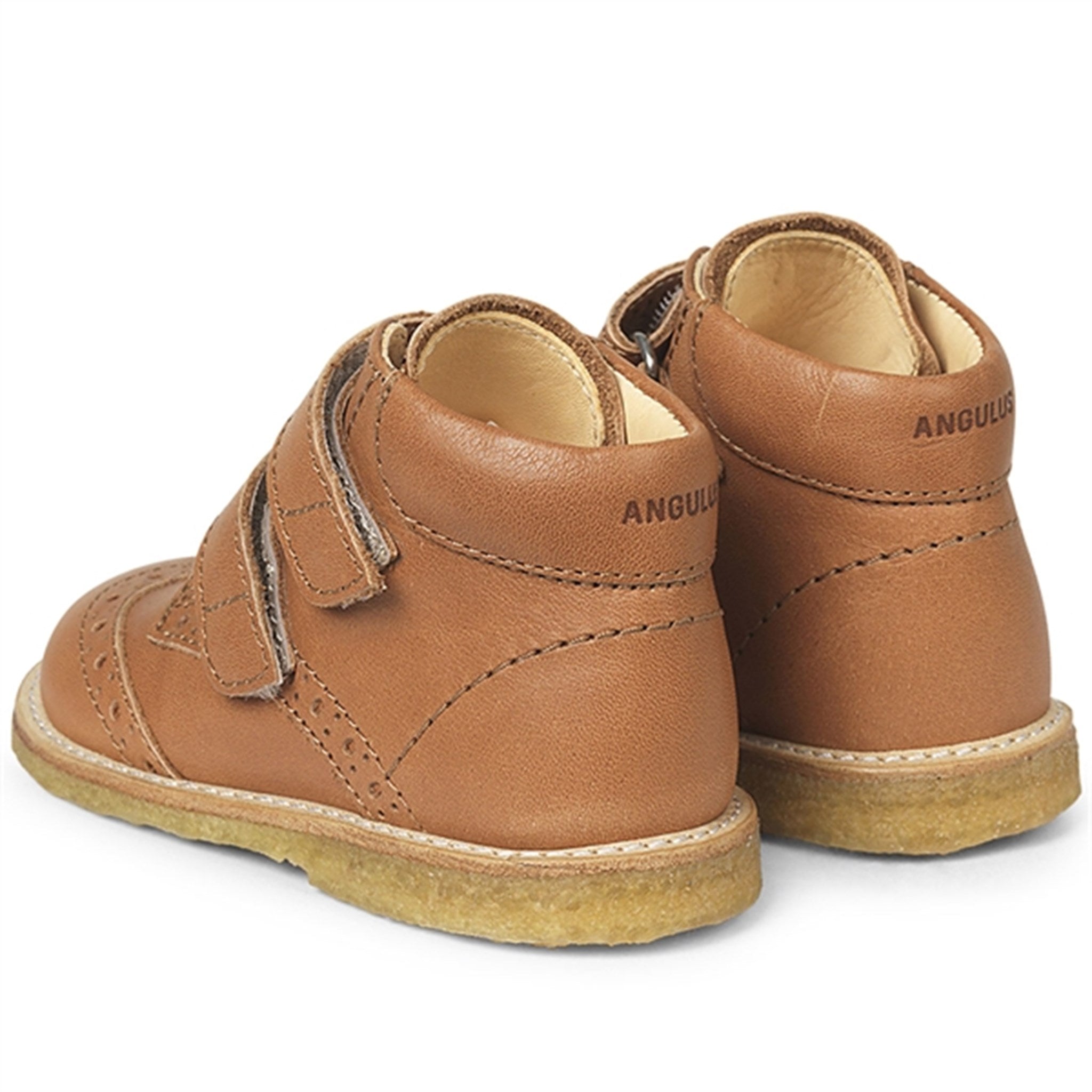 Angulus Beginner Shoes w. Velcro Cognac 3265-102-1545 2