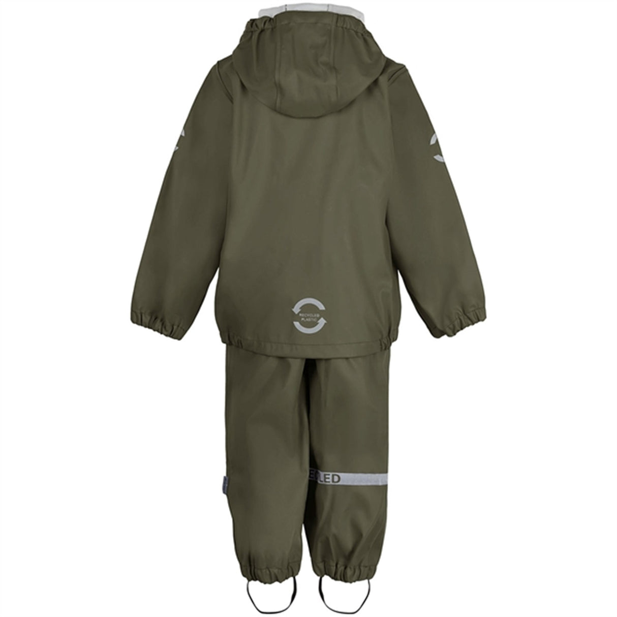 Mikk-Line Rainwear Jacket And Pants Dusty Olive