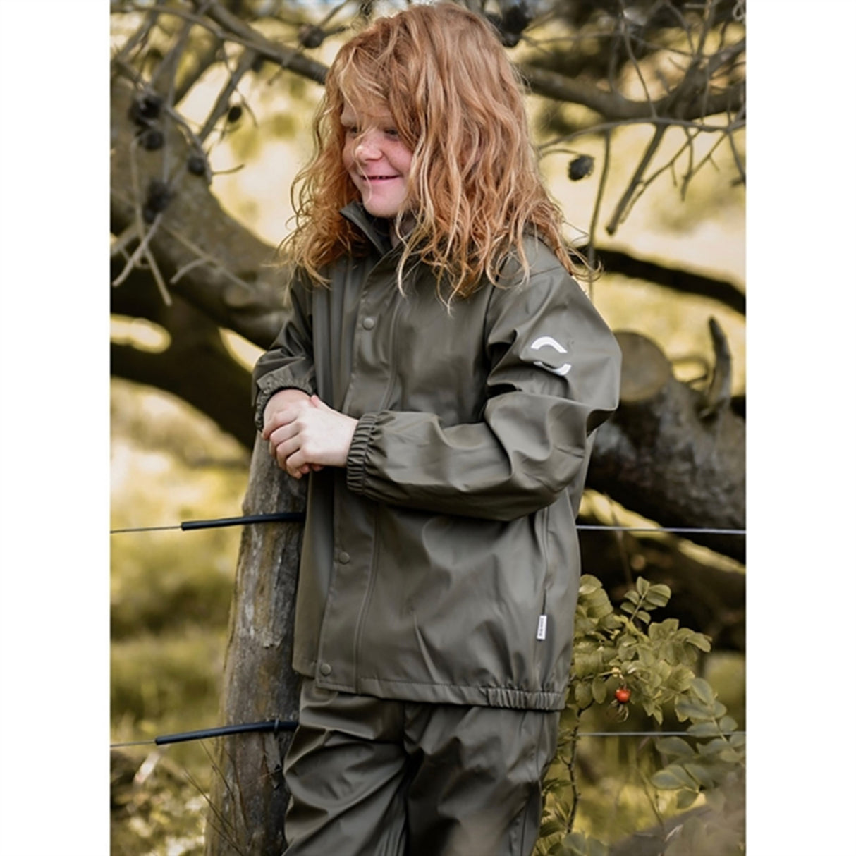 Mikk-Line Rainwear Jacket And Pants Dusty Olive