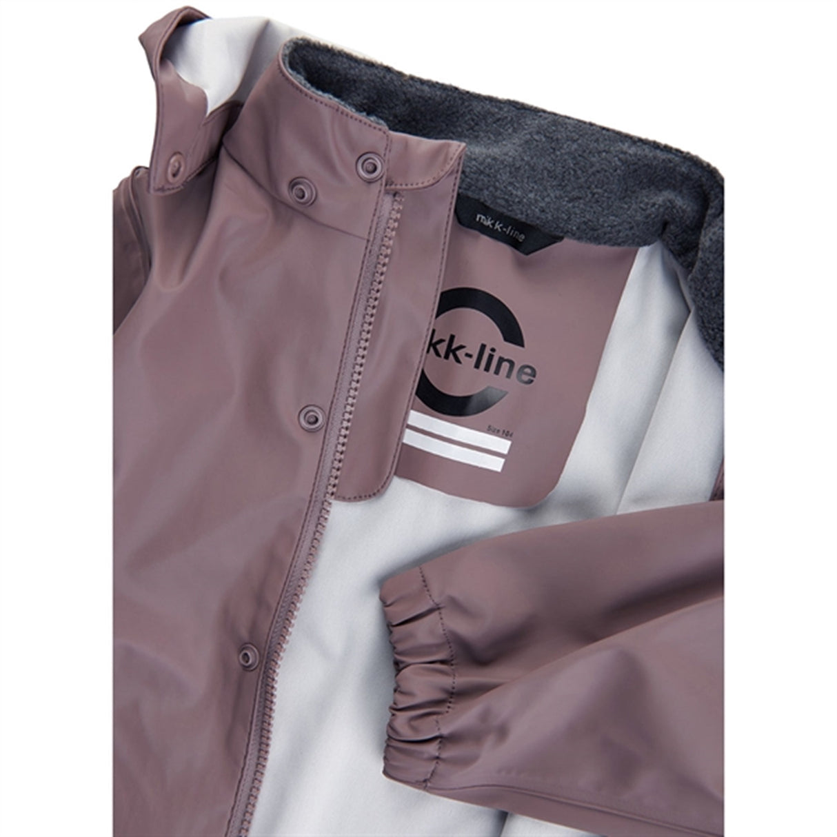 Mikk-Line Rainwear Jacket And Pants Twilight Mauve