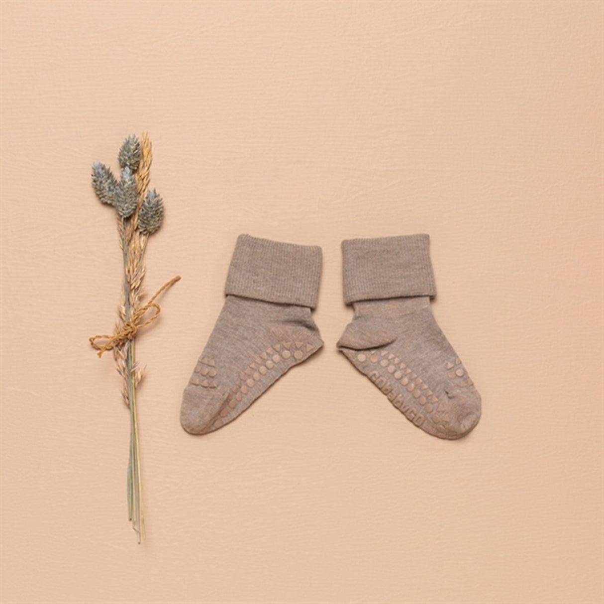 GObabyGO Non-slip Socks Wool Sand 3