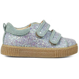 Angulus Glitter Sneaker W. Velcro Mint Glitter/Mint