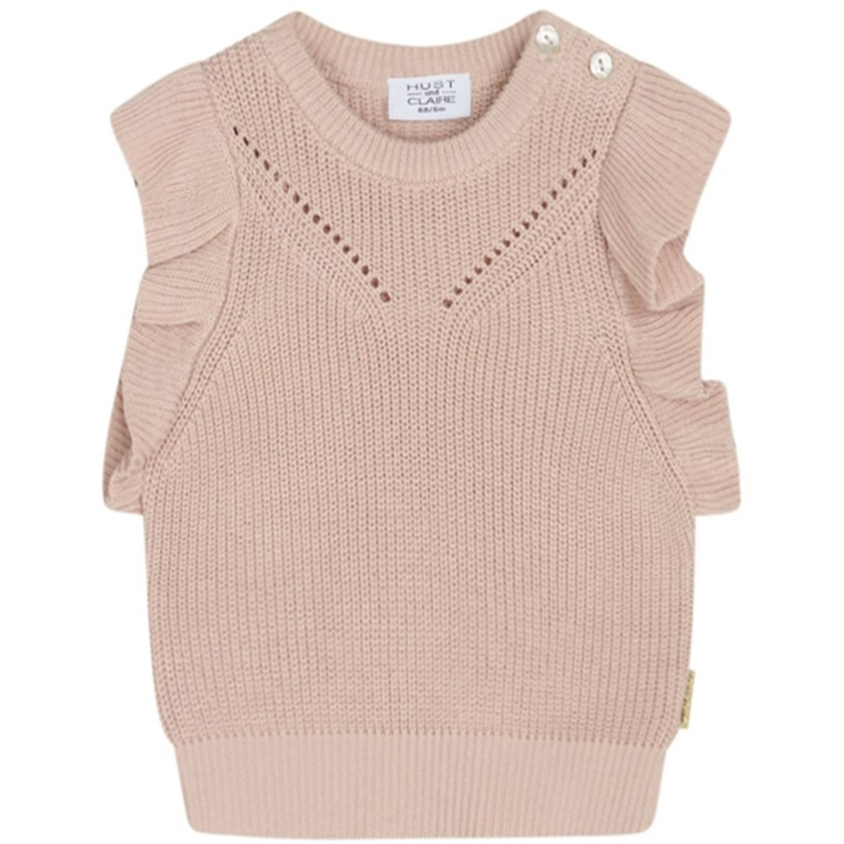 Hust & Claire Baby Peach Dust Nadiina Knit Vest