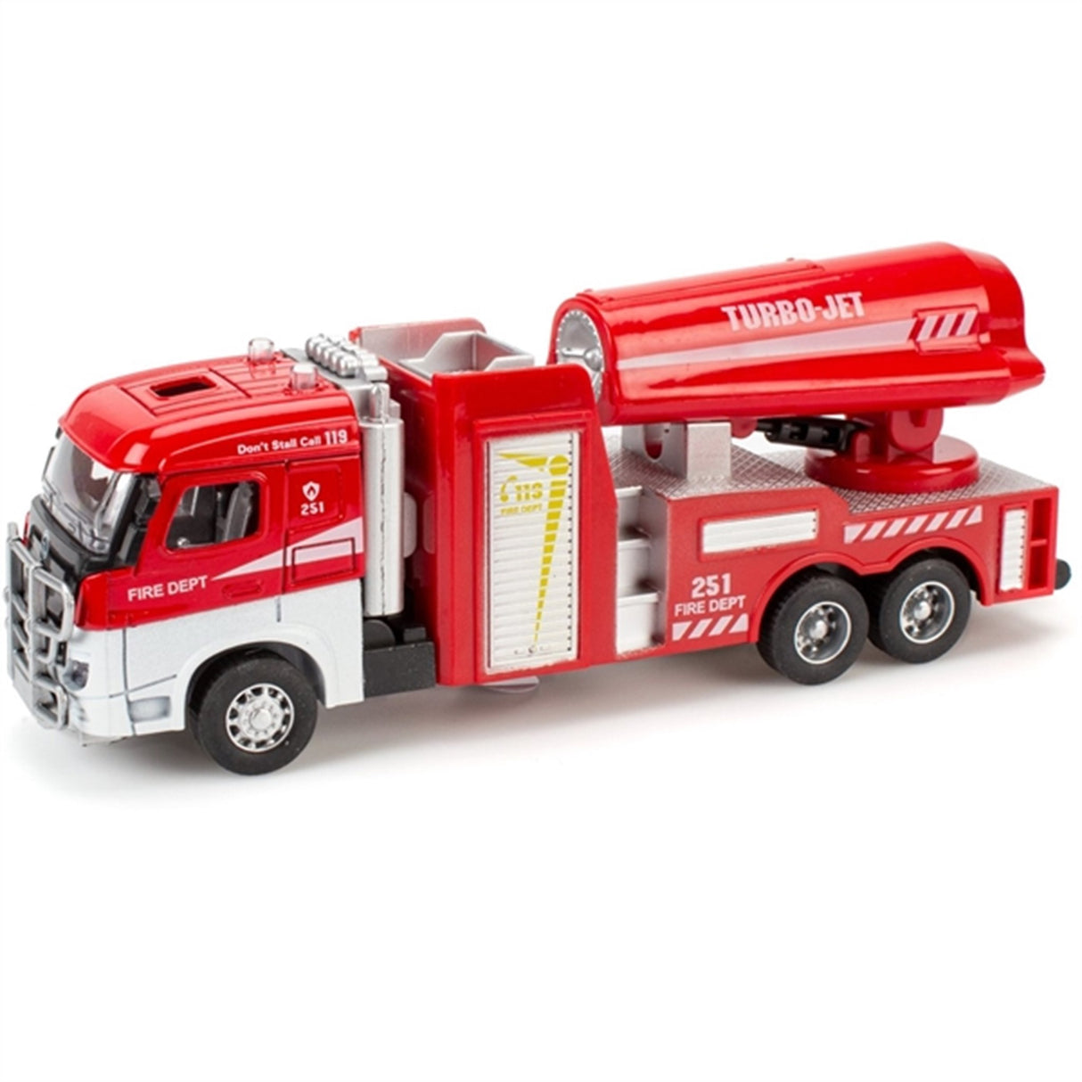 Magni Fire Trucks With Pull Back Light And Sound Turbo