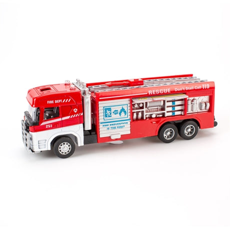 Magni Fire Trucks With Pull Back Light And Sound Rescue