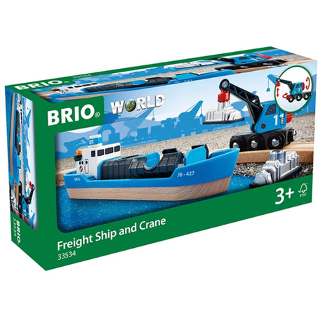 BRIO® Freight Ship & Crane