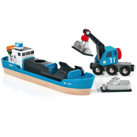 BRIO® Freight Ship & Crane