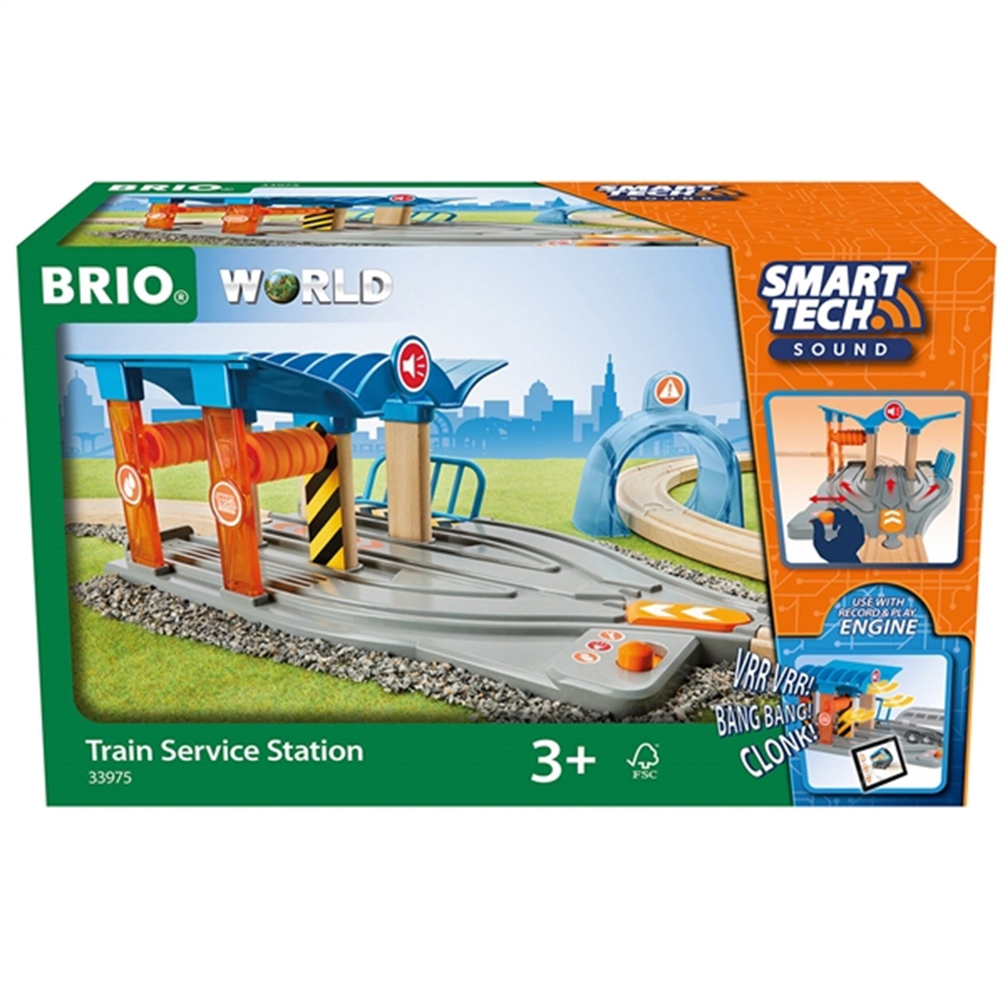 BRIO® Smart Tech Sound Train Service Station 2