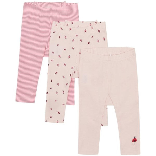 Hust & Claire Baby Icy Pink Liva Leggings 3-Pack
