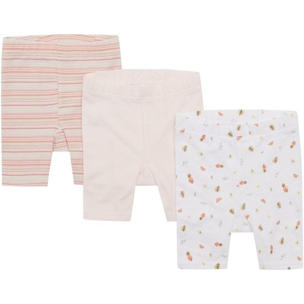 Hust & Claire Baby White Labika Shorts 3-pack