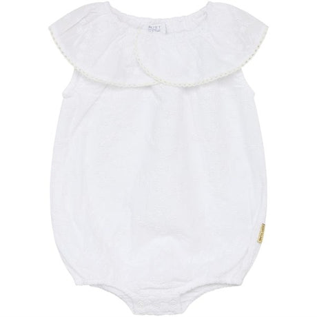 Hust & Claire Baby White Magnolia Romper