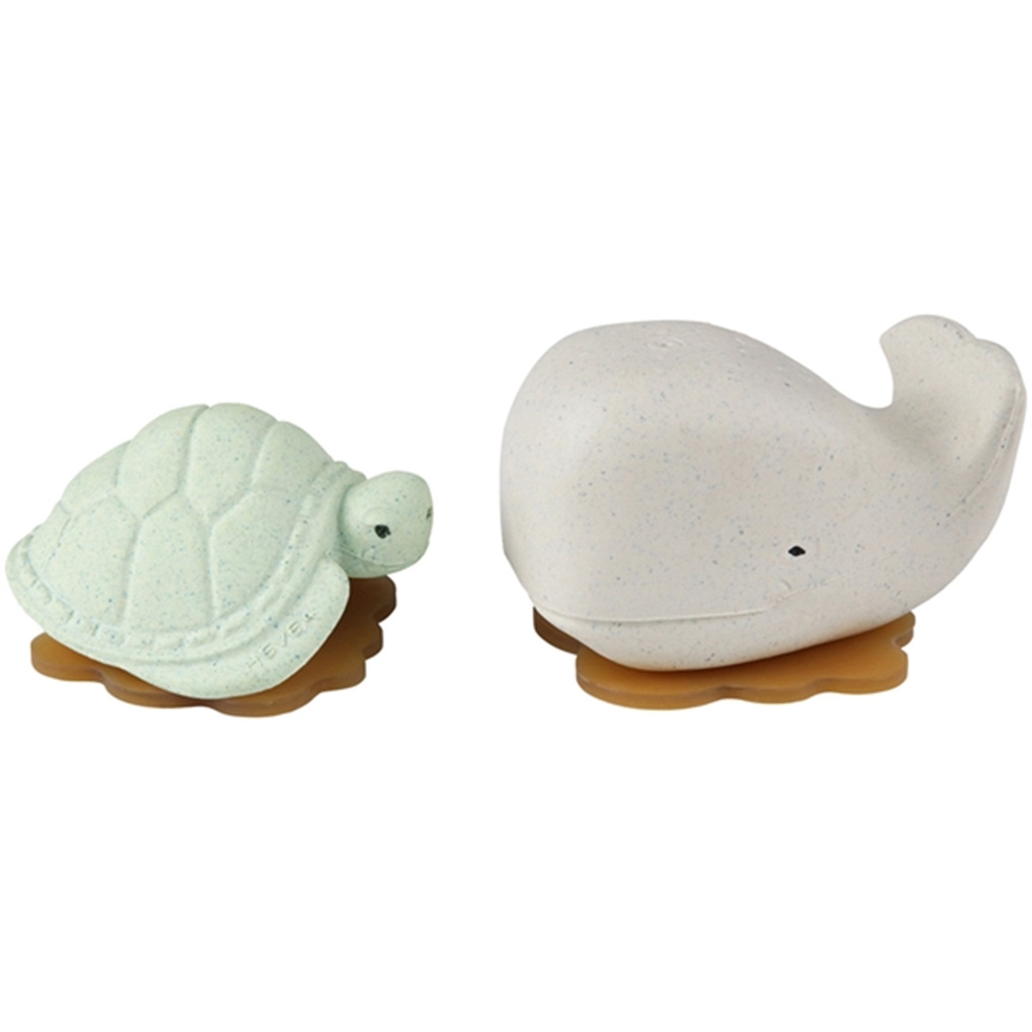 Hevea Squeeze & Splash Whale and Turtle White Set