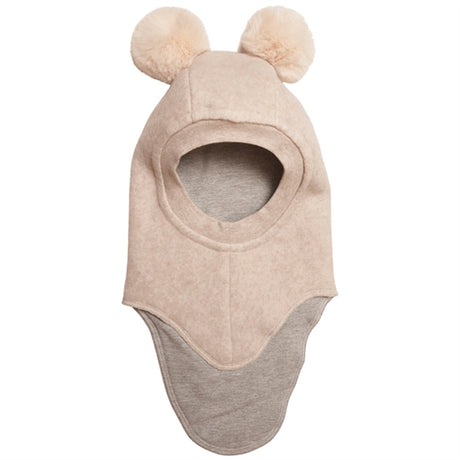 Huttelihut Cotton Big Bear Balaclava Camel/Off White