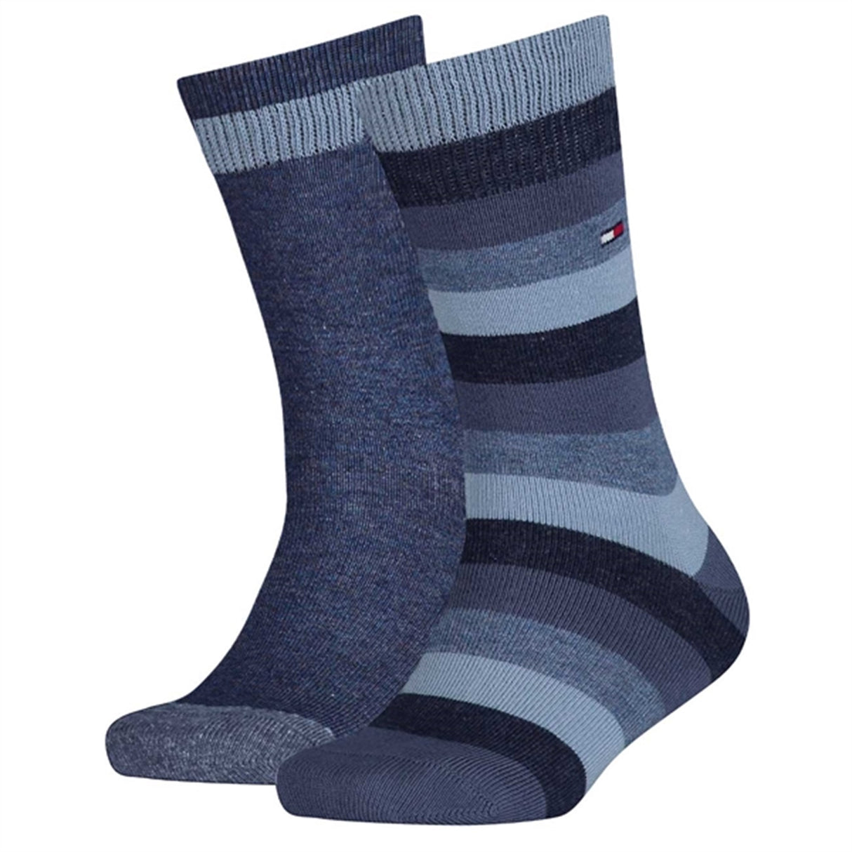 Tommy Hilfiger Kids 2-pack Socks Basic Jeans Striped