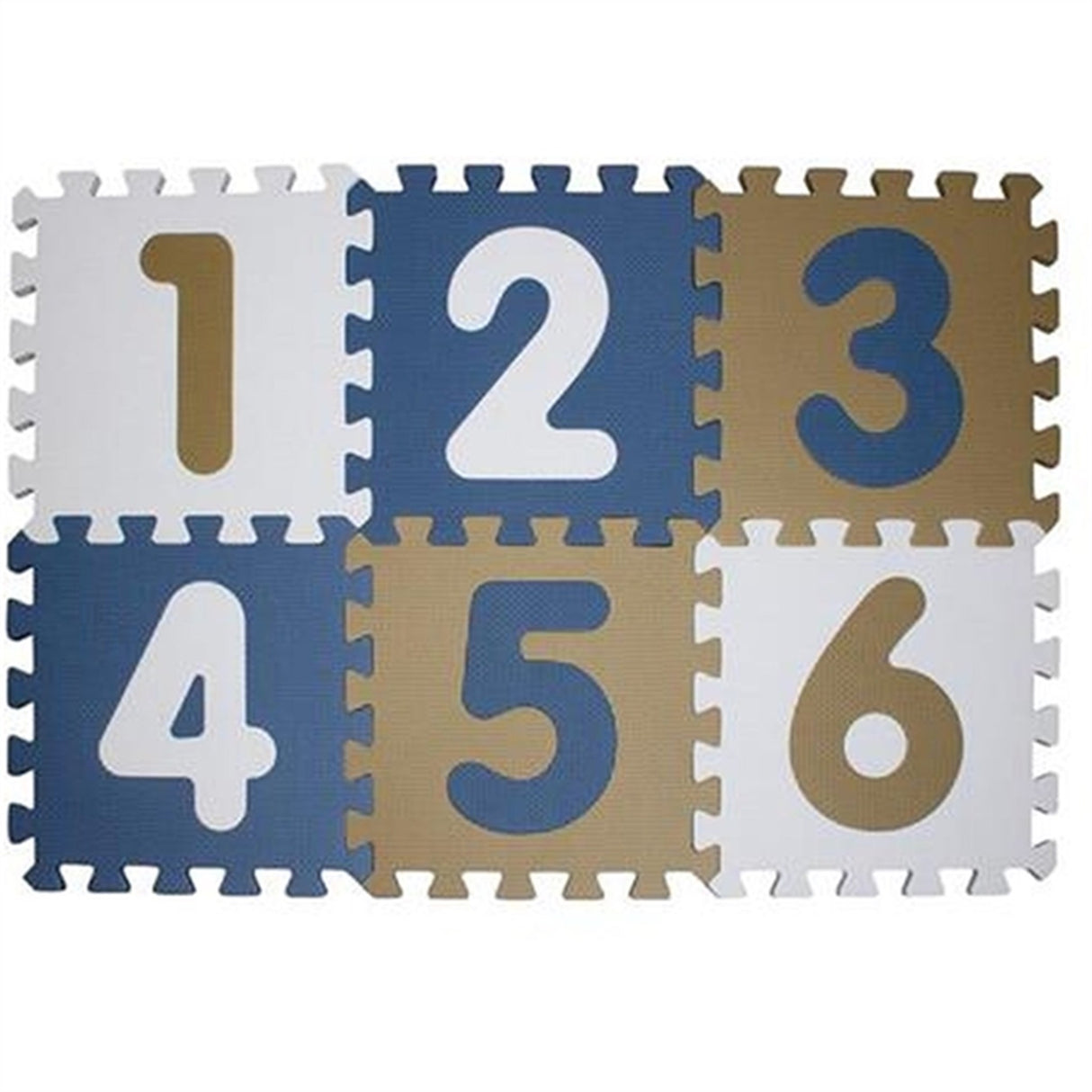 Magni Foam Tiles W. Numbers Neutral