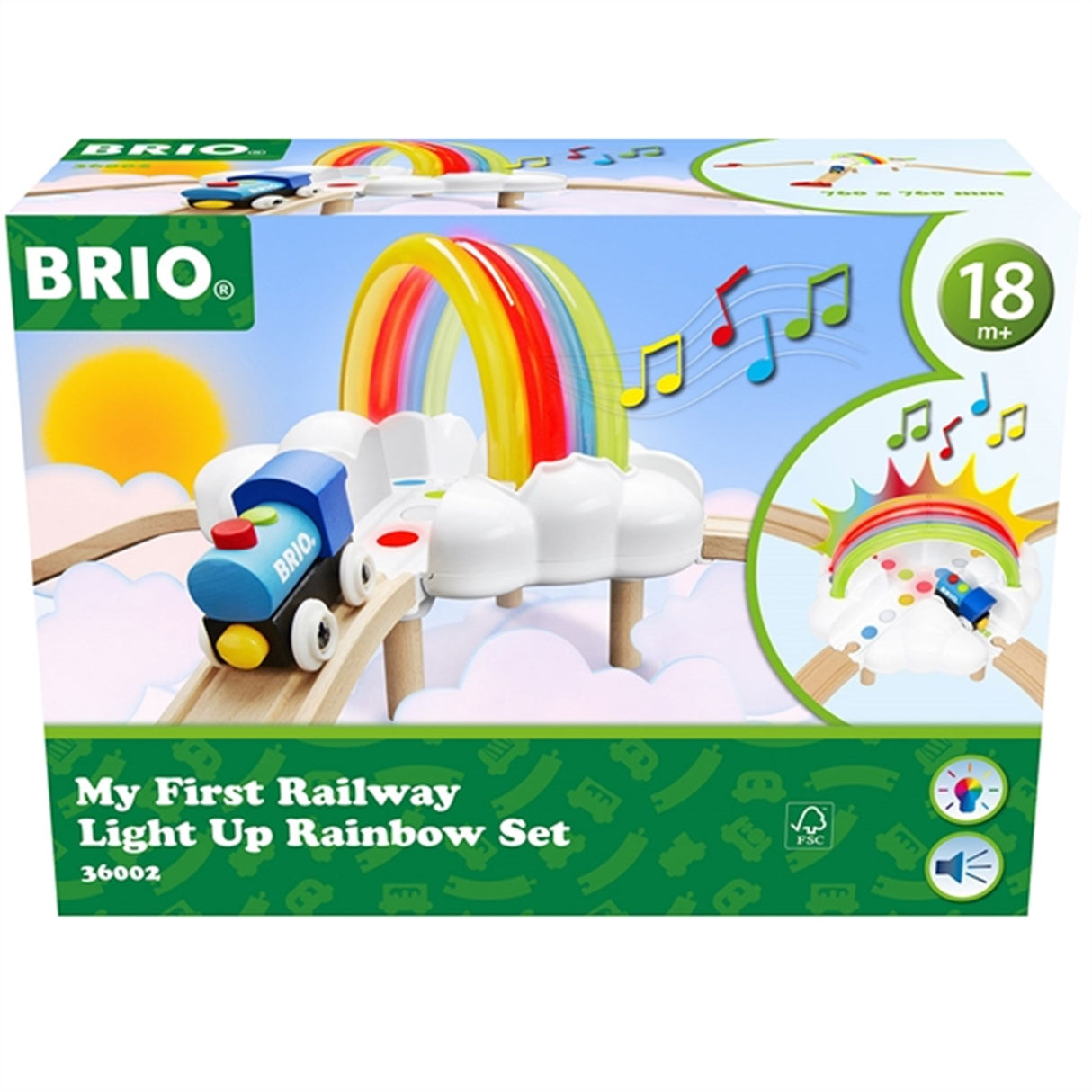 BRIO® My First Railway Light Up Rainbow Set