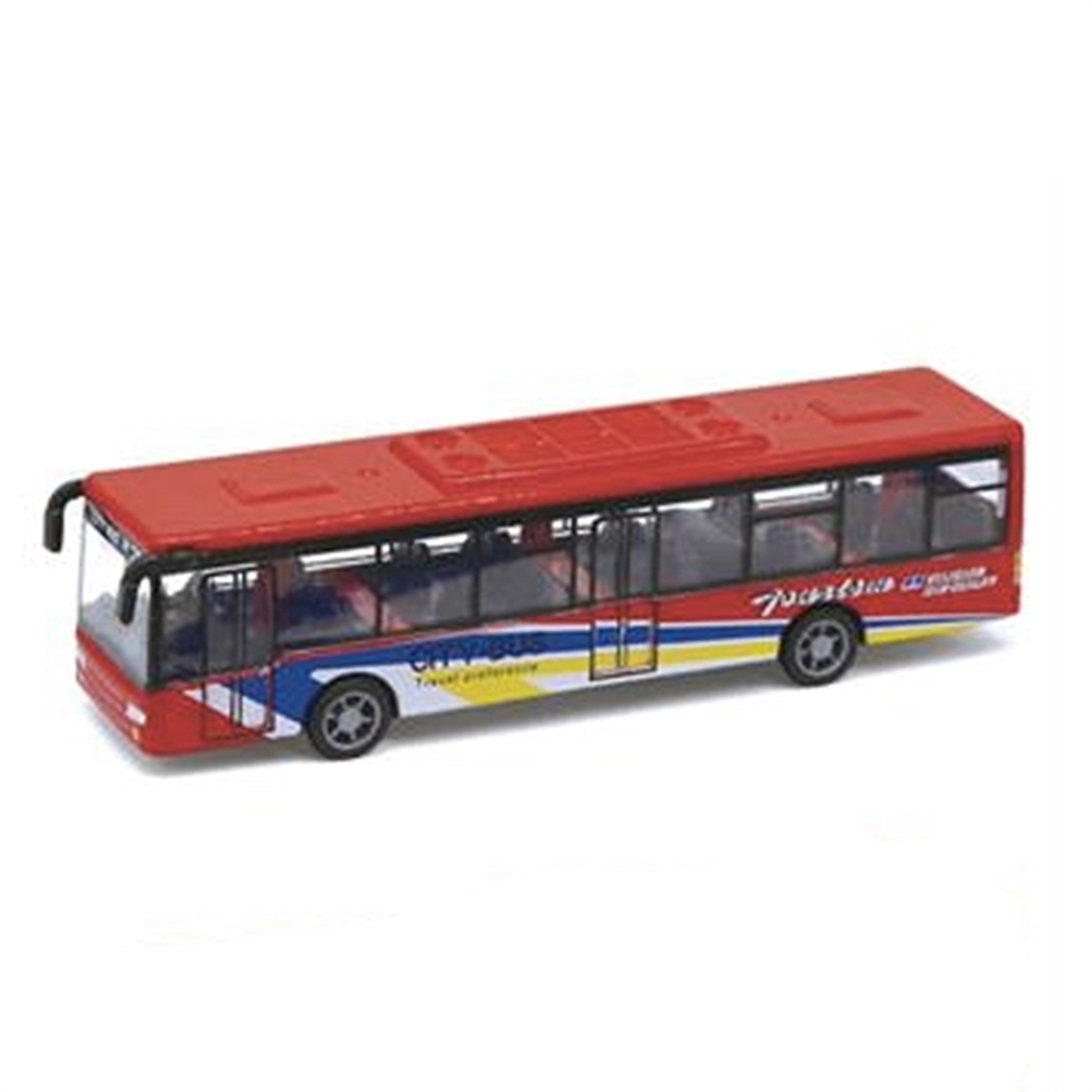 Magni Bus With Pull Back - Red