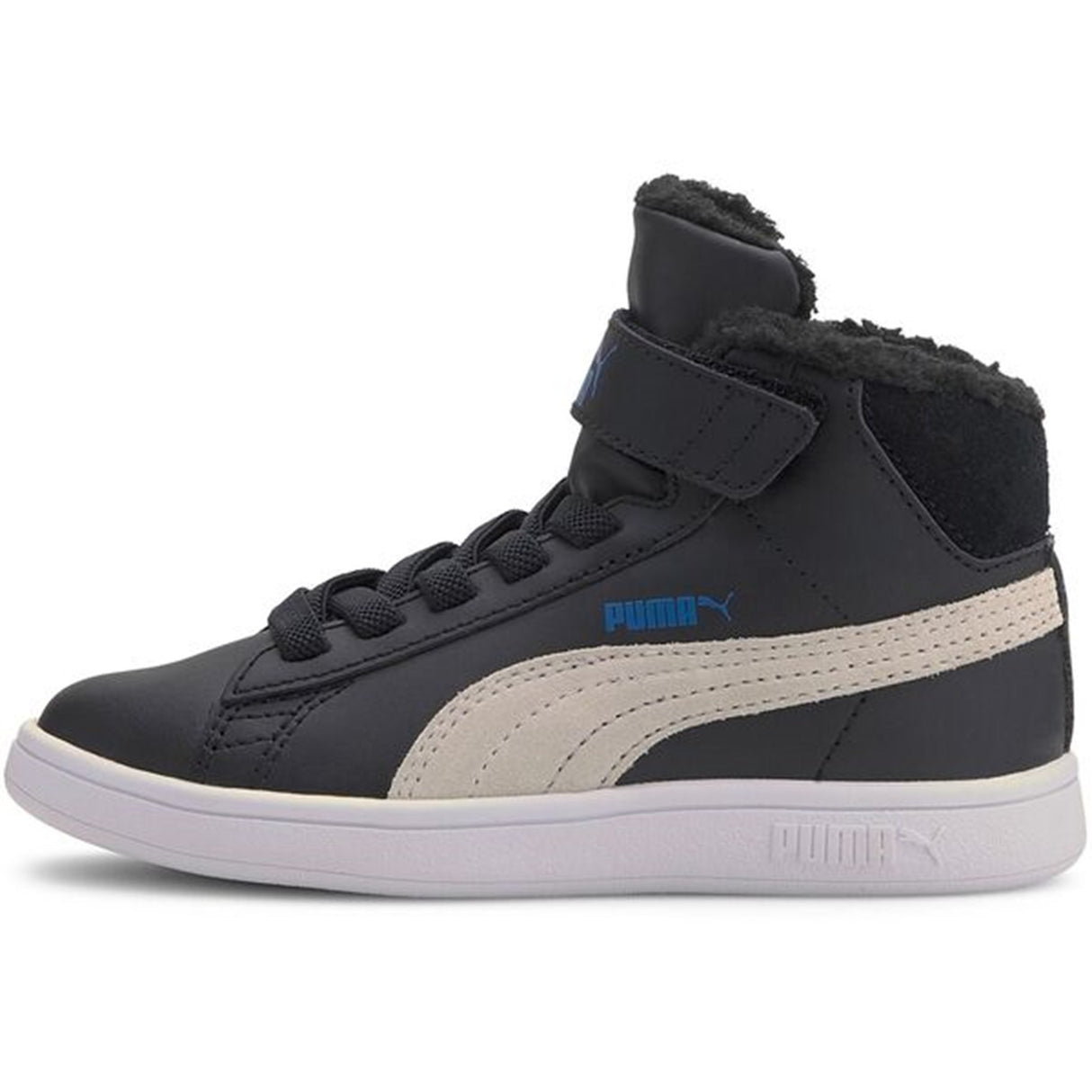 Puma Sneakers Smash v2 Mid Fur Black/White