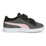 Puma Smash V2 Glitz GlamV Black-Almond Blossom Sneakers