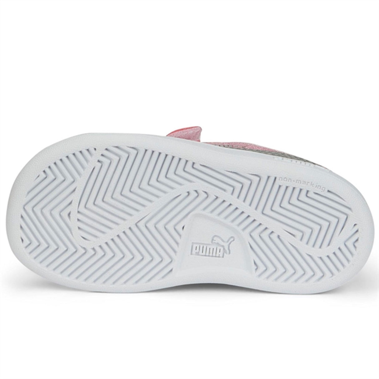 Puma Smash V2 Glitz GlamV Pink-Puma Silver Sneakers 4