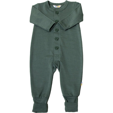 Joha Wool Dark Green Jumpsuit w. 2-in-1 Foot