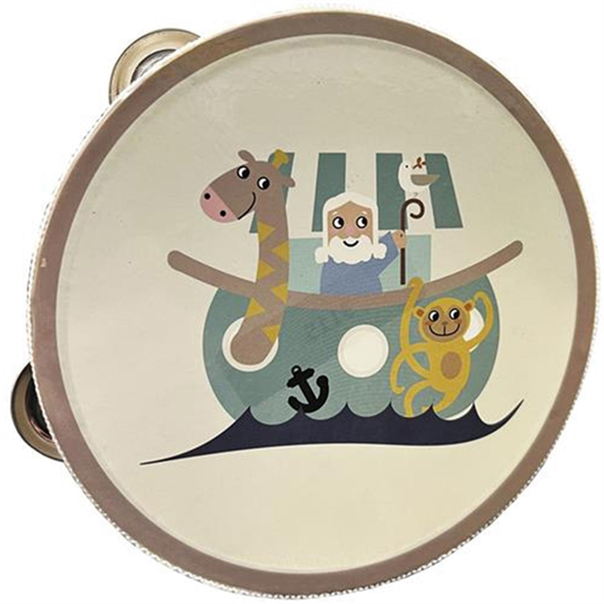 Magni Tambourines Noah's Ark White