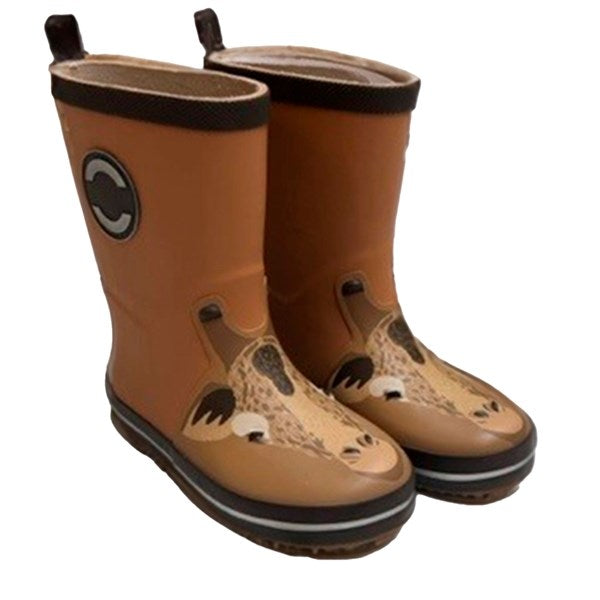 Mikk-Line 3D Wellies Giraffe Brown Sugar