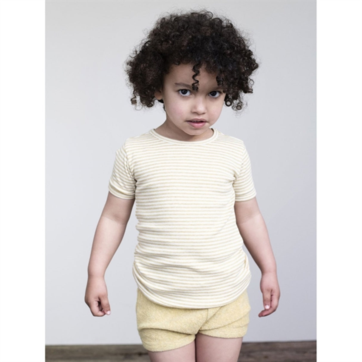 Serendipity Chamomile/Offwhite Stripe T-shirt Short 2