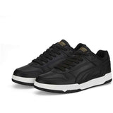 Puma RBD Game Low Jr Sneakers Black Black Team Gold-White