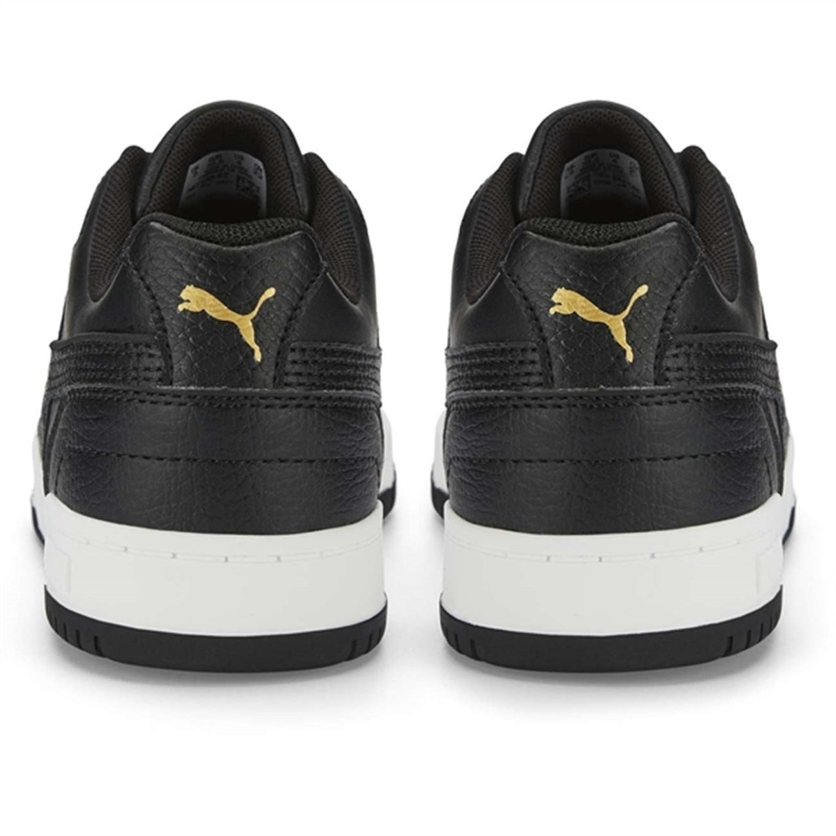 Puma RBD Game Low Jr Sneakers Black Black Team Gold-White 6