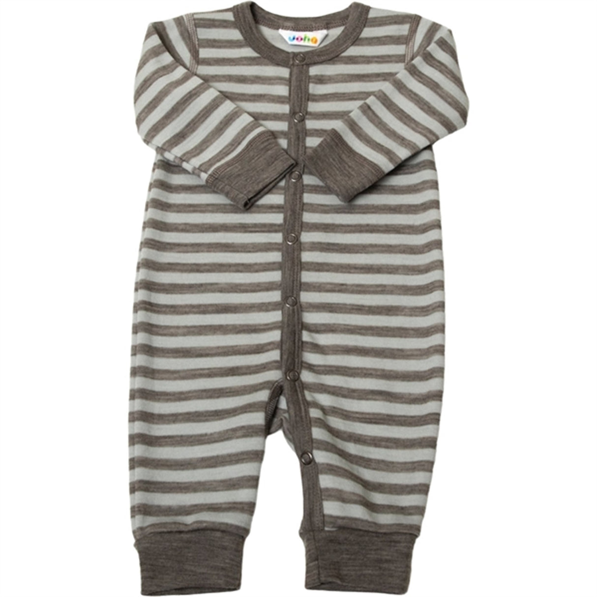 Joha Wool Mint Strip Onesie