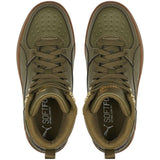 Puma Rebound Rugged Jr Burnt Olive-Burnt Olive- Team Gold Sneakers 5