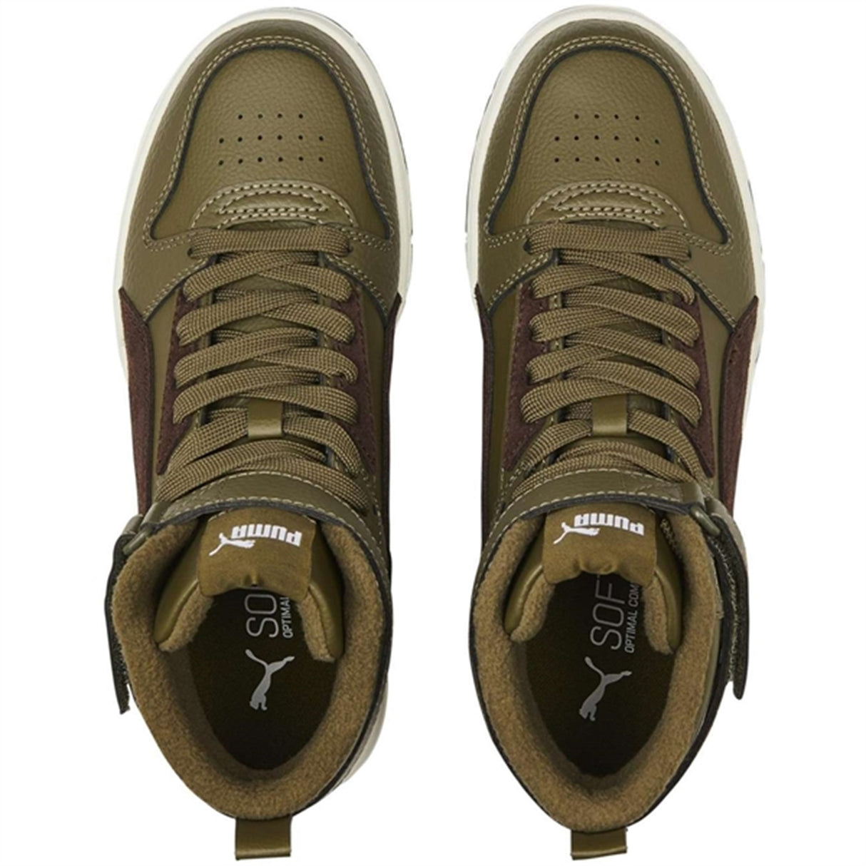 Puma RBD Game WTR Jr Deep Olive-Dark Chocolate- Team Gold Sneakers 4