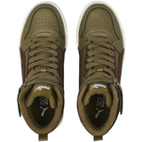 Puma RBD Game WTR Jr Deep Olive-Dark Chocolate- Team Gold Sneakers 4