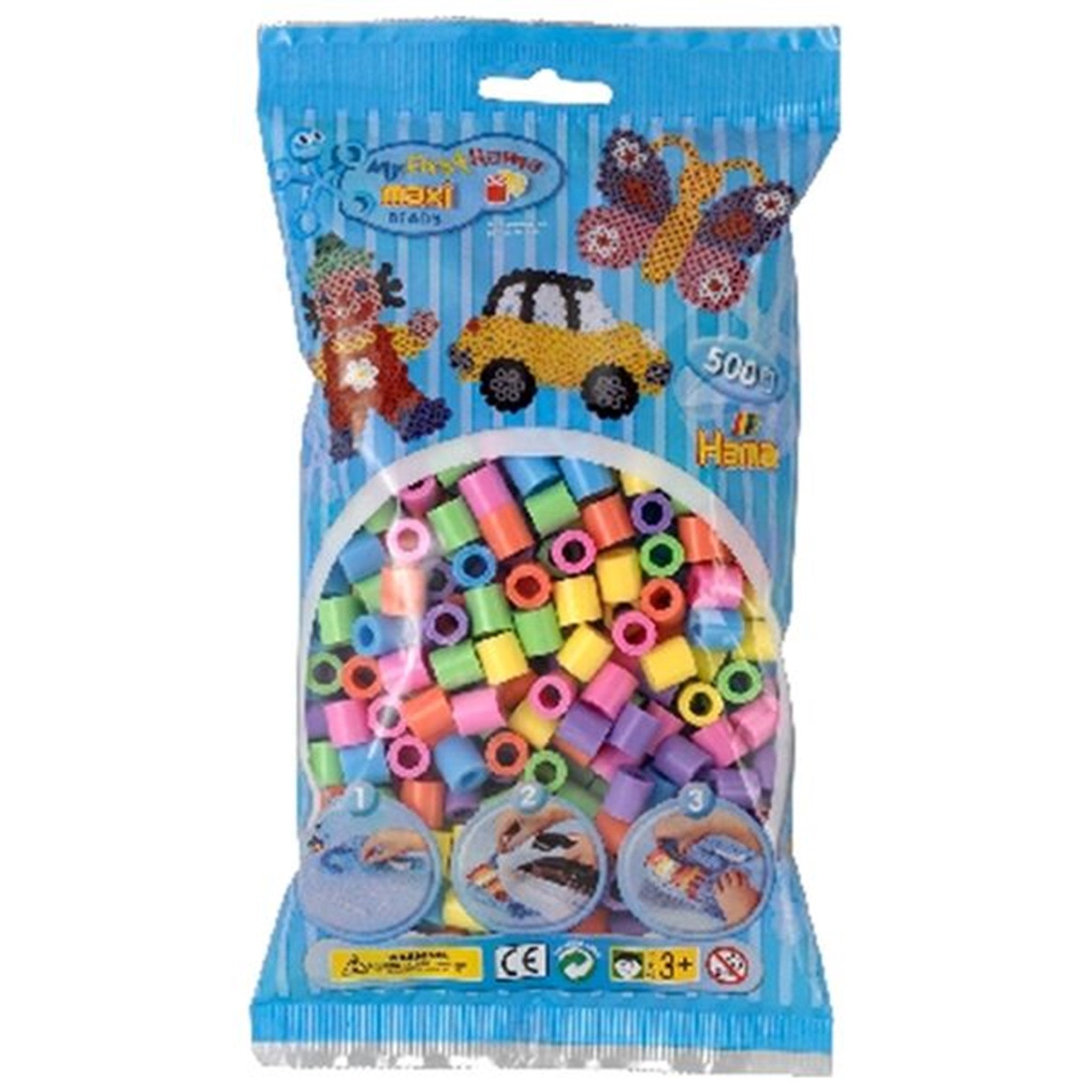 HAMA Maxi Beads 500 pcs Pastel Mix
