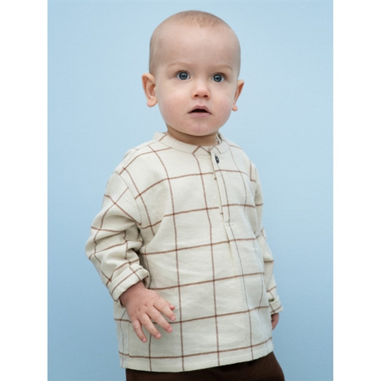 Serendipity Chocolatechecks Baby Brushed Shirt 2