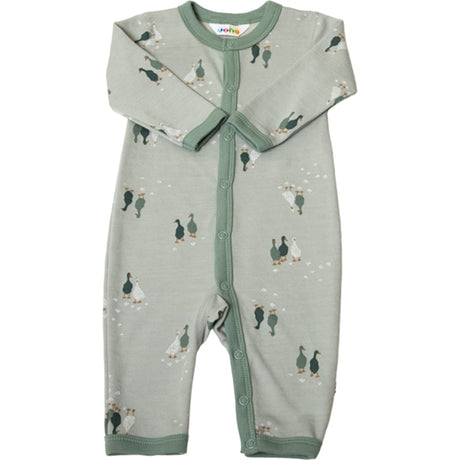 Joha Wool/Cotton Mint AOP Onesie